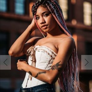 Corset Story white eyelet corset